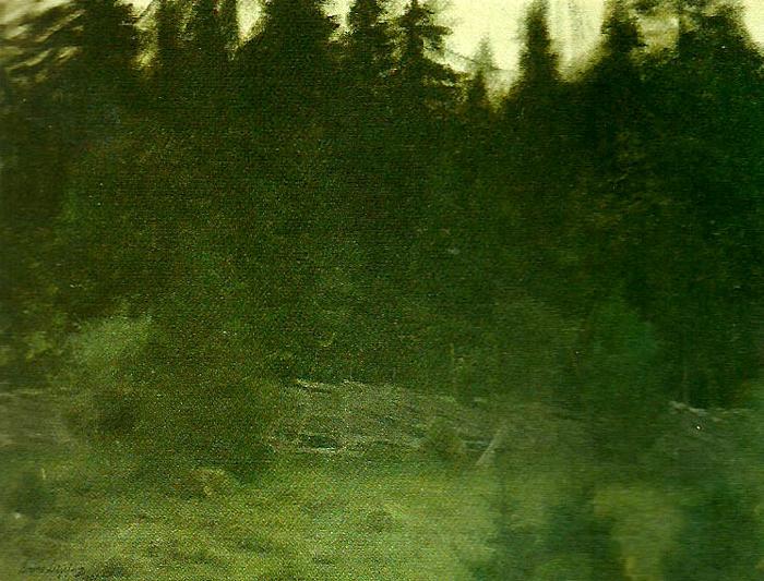 bruno liljefors landskapsstudie Norge oil painting art